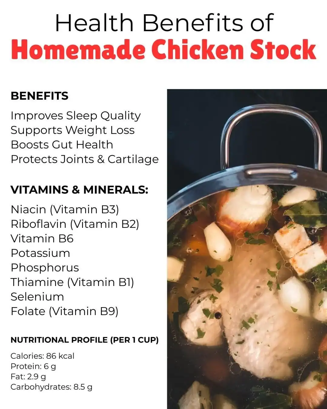 health benefits of homemade chicken stock