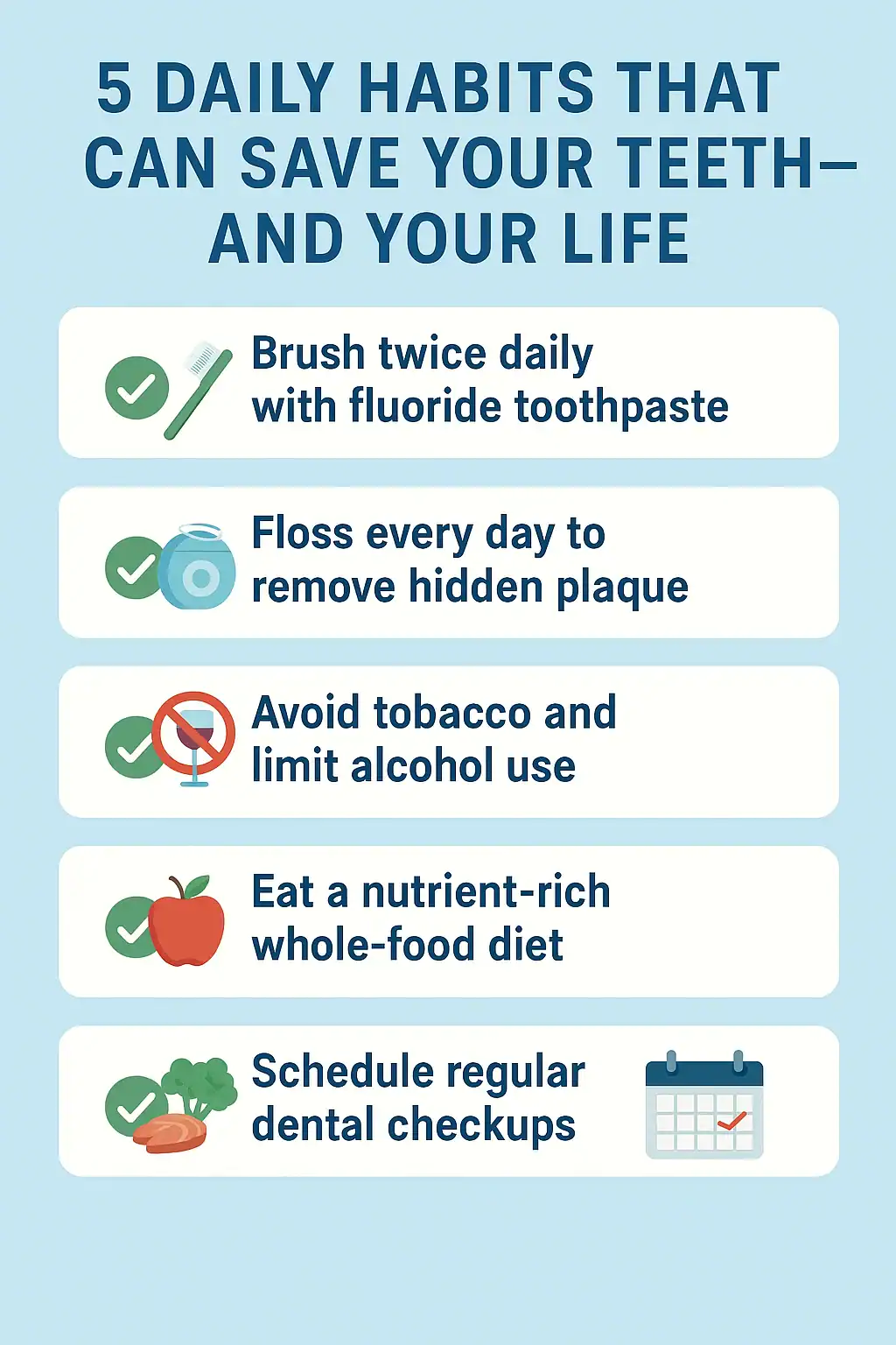 5 daily habits that can save your teeth